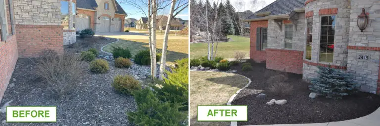 Landscaping Project Before and After