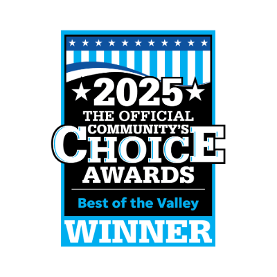 2025 Community’s Choice Awards Best of the Valley Winner badge